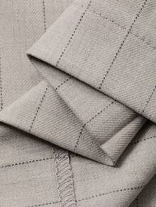 DAZY Men's Beige Striped Suit Pants, Suitable For Commuting All Year Round - Apricot - View 3