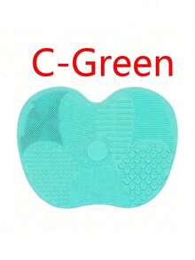 1 Pack Silicone Apple Scrub Pad With Suction Cup Silicone Scrub Pad Beauty Tool Scrub Pad Makeup Brush Cleaning Pad Daily Cleaning Beauty Brush Makeup Brush Scrub Pad Portable Case Storage Cosmetics Storage Makeup