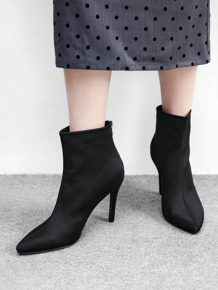 CUCCOO BIZCHIC Women's Minimalist Comfortable Slim Heel Ankle Boots, Suitable For Commuting For Christmas