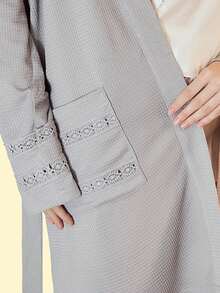 MOTF PREMIUM WOMEN'S COMFORTABLE & ELEGANT DUAL POCKET ROBE - Grey - View 1