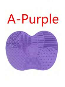 1 Pack Silicone Apple Scrub Pad With Suction Cup Silicone Scrub Pad Beauty Tool Scrub Pad Makeup Brush Cleaning Pad Daily Cleaning Beauty Brush Makeup Brush Scrub Pad Portable Case Storage Cosmetics Storage Makeup