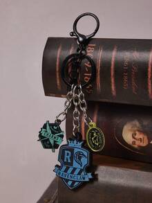 HARRY POTTER X SHEIN Porte-clés motif lettres noir et or gothique sombre, porte-clés de rentrée scolaire - Multicolore - Voir 4