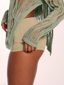 MUSERA Pulover asimetric tricotat cu aspect uzat, bluze cu mânecă lungă, vacanță, vară, Y2k, grunge, festival, boho, concert, Ibiza, supradimensionat, aeroport, toamnă, iarnă, întâlnire, Crăciun, serviciu, birou, petrecere, Ziua Recunoștinței, șic