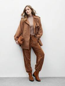 CUCCOO BIZCHIC Women's Fashion Versatile Chunky Heel Ankle Boots - Camel - View 6