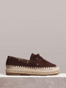 Styleloop Women's Casual Versatile Commuting Simple Flat Shoes - Coffee Brown - View 3