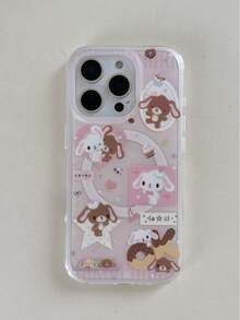 1 st. 2-i-1 trådlöst magnetiskt adsorptionsskal med rosa hjärta och dessertkanindesign, lämplig för 17 Pro Max/16 Pro Max/15 Pro Max/14 Pro/13, trendigt telefonskal för kvinnor, höstdekor, juldekorationer pojkarryggsäck, Halloween, ryggsäck skola. Genomskinlig ryggsäck, skola, Halloweenkostym. - Multifärgad - Visa 19