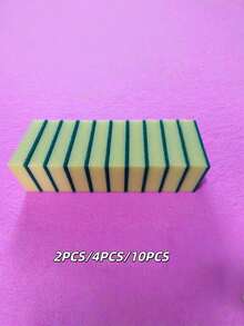 2/4件/10件装 魔力海绵擦 碳化硅除锈清洁刷 去垢清洁擦，厨房、浴室、家居用品供应商 - 綠色 - 查看 8