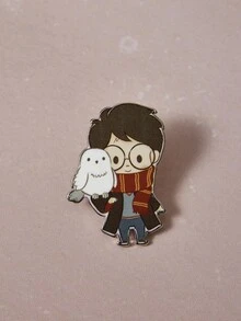 HARRY POTTER X SHEIN A Cartoon Cute Boy Brooch - Multicolor - View 2
