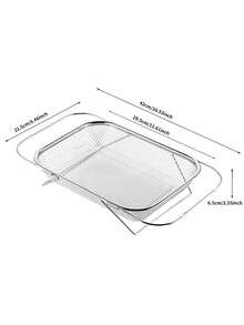 Stainless Steel Sink Drain Basket, Expandable Fruit Vegetable Washing Bowl Filter Net, Household Organizer Rack - Silver - View 9