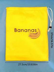 SHEIN 1pc Yellow Banana Storage Bag , Prevent Ripeness , Banana Storage Bag ,Light Convenient Washable And Durable Fruit Organizer , KitchenVegetables And Fruits Fresh Storage Bag , Kitchen Supplies