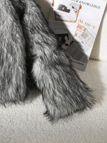 少女休闲仿皮草短外套，秋冬季