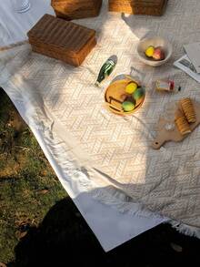 1pc Portable Waterproof Foldable MoistureProof Bohemian Print Camping Beach Blanket For Summer Camping Picnic Party Travel Valentine Honeymoon Gift For Women Outdoor Gear Camping Essential Travel Must Have Beach Mat Outdoor Lawn Carpet Festival Decor