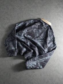 PAVTROS 男士树枝印花单排扣休闲宽松长袖衬衫 - 彩色 - 查看 8