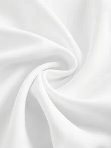 SHEIN Girlism Tween Girls' Solid Color Off Shoulder Cinched Waist Woven Dress - White - View 6