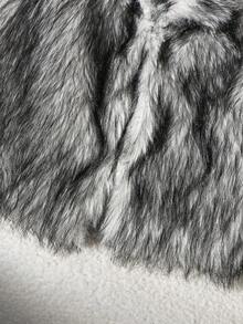 少女休闲仿皮草短外套，秋冬季