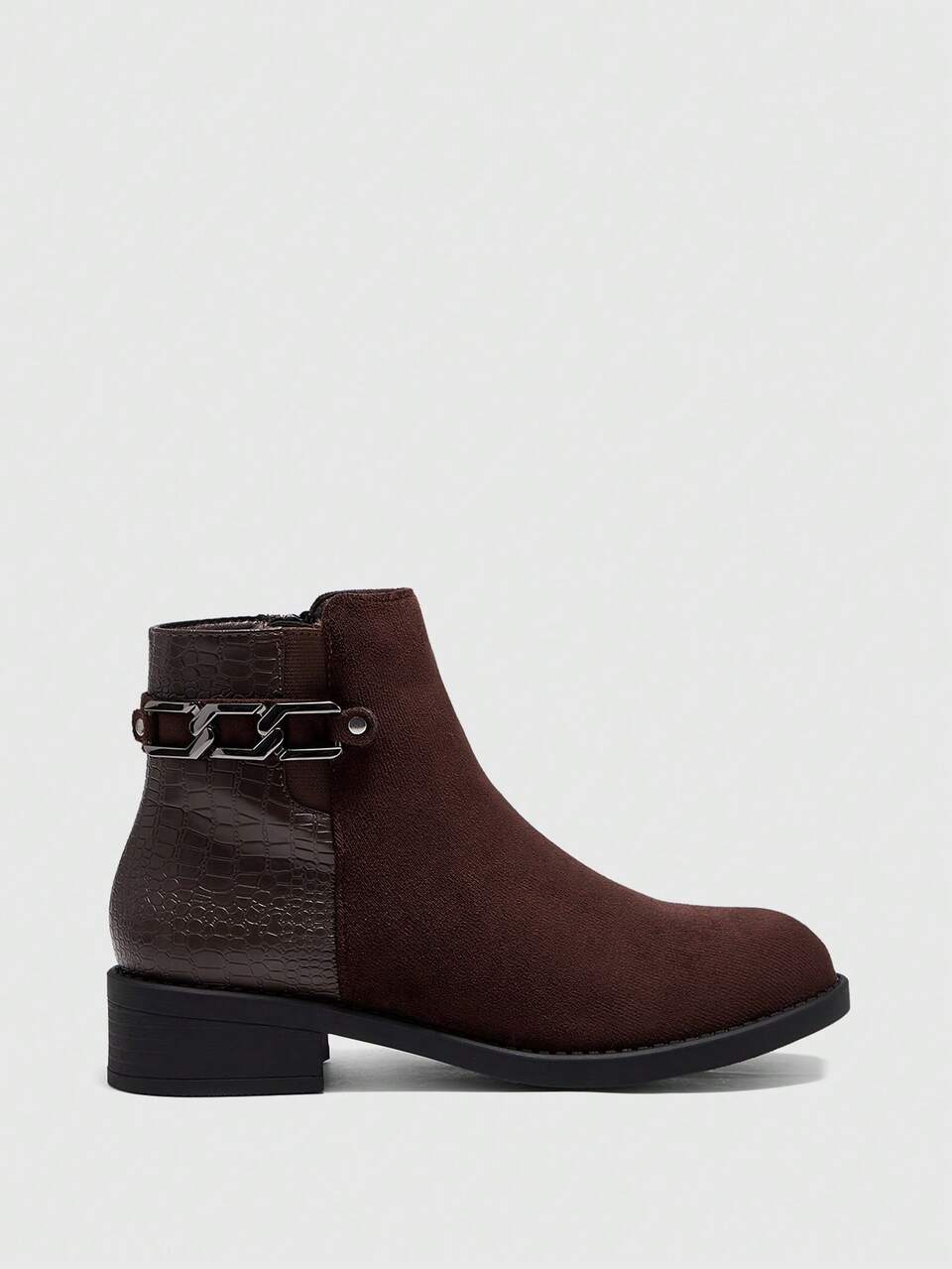 CUCCOO BIZCHIC Women's Casual Chunky Heel Mid-Calf Boots, Suitable For Commuting, Autumn/Winter