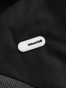 EASEVO Plus Size Men's Corduroy Patchwork Shacket, Autumn/Winter Men Shacket Work Jacket Crop Jacket For Men Men Graphic Jacket Streetwear Jacket - Black - View 7