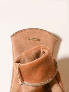 女士冬季手套，加厚天鹅绒弹力防滑触屏手套，适合骑自行车和骑摩托车，薄款适合春秋季万圣节配饰冬季手套