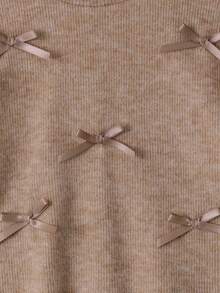 SHEIN 2 Stück Baby Mädchen Lässig vielseitiges Langarm-Top und Hosen Set, geeignet für Frühling, Herbst und Winter, Alltagskleidung