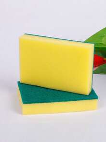 2/4件/10件装 魔力海绵擦 碳化硅除锈清洁刷 去垢清洁擦，厨房、浴室、家居用品供应商 - 綠色 - 查看 3