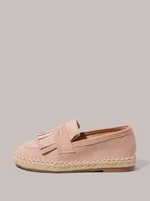 Styleloop 女士波西米亚风流苏设计休闲平底鞋 - 杏色 - 查看 2