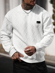 Manfinity CasualCool 男士休闲宽松圆领长袖套头卫衣，秋季百搭