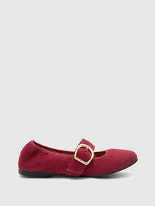 CUCCOO BIZCHIC Mocasini plați simpli, casual, versatili - Burgundia - Vizualizare 8