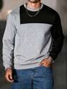 Manfinity Homme Herren-Sweatshirt mit Farbblock-Design, Rundhalsausschnitt und langen Ärmeln. Ideal für Freizeit, Wochenendtrips, Outdoor-Aktivitäten, Reisen, entspannte Arbeitsumgebungen oder halbformelle Anlässe. Auch als Geschenk für Freund/Ehemann, Jahrestag, Geburtstag, Weihnachten oder Silvester geeignet.