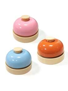 Hand Bell For Training Listening, Reaction, Attention And Following Instructions,School Supplies,Back To School - Pink - View 2