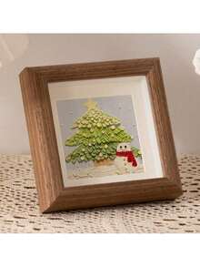 4-Inch Wooden DIY Hollow Square Photo Frame, Tabletop Picture Frame For Crafts Or Embroidery Gifts Birthday Graduation - Multicolor 4 Inches - View 6