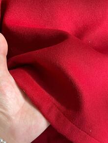 Elladie kids 2件套女童大翻领双排扣长袖宽松开衫和百褶裙套装，优雅适合派对、工作、圣诞节等场合，配贝雷帽 - 紅色 - 查看 5