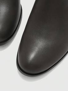 CUCCOO BIZCHIC Women's Round Toe Chunky Heel Mid-Calf Boots, Daily Wear - Grey - View 8