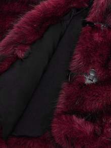 Sunspun Casual Loose Cropped Jacket Winter Fall Autumn - Red - View 6