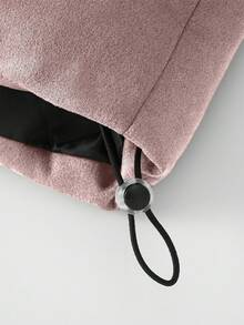 PAVTROS Chaqueta casual con cremallera delantera y estampado de letras sencillo de manga larga para hombres, ropa de hombre para otoño, abrigo de hombre de invierno, abrigo de invierno cálido con forro polar de unicolor - Rosa - Ver 7