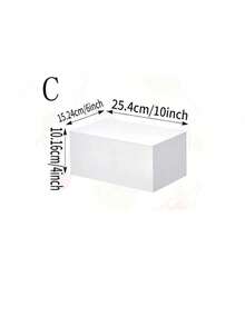 Acrylic Cube Food Display Stand, Multifunctional Acrylic Display Riser With Hollow Bottom, Suitable For Breakfast, Buffet, Wedding, Party - White - View 15