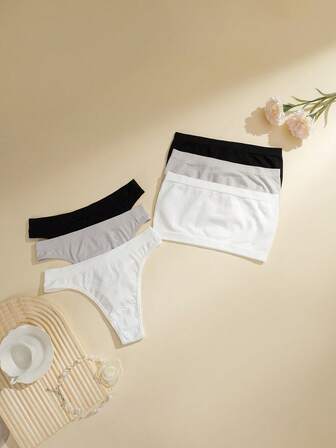 Snug Zone 6 delar bekvämt minimalistiskt bandeau-bh och trosset för kvinnor