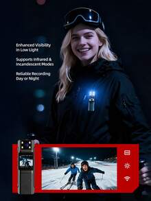 Teckwe Pocket Action Camera, Vlog Camera, 1080P HD Wearable Video Camera WiFi, Mini Body Camera, Thumb Size POV Cam, Waterproof Wearable Hand Free Portable Action Cam, Ultra Wide Angle View, Mount Anywhere For Pets, Cycling, Swimming, Vlogging - Camera - View 5