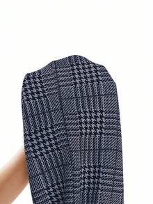 Ellevyn 优雅女士格子印花弹力针织裤，适合各种场合，例如夏季度假、优雅旅行和日常通勤。 - 彩色 - 查看 9