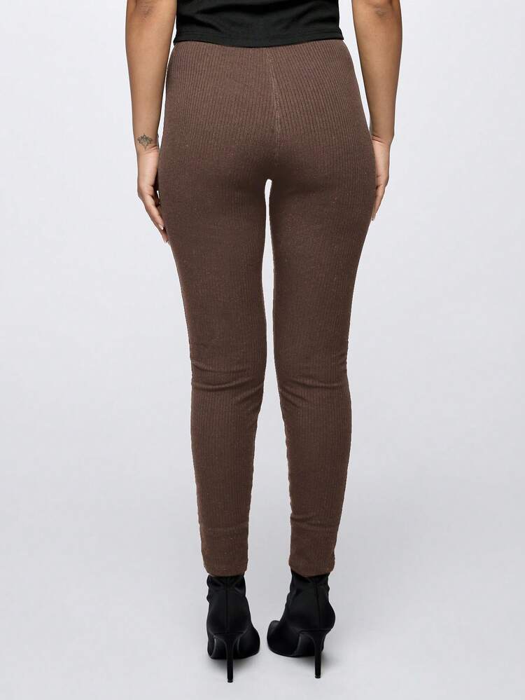 SUMWON WOMEN Ribbed High Waist Leggings