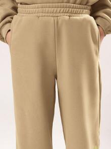 SUMWON Ensemble coordonné de Sweat-shirt à capuche et pantalon pour tout-petits garçons avec imprimé lettres sur la poche avant