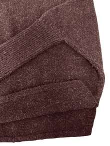 Franclia New Elegant Stylish Turtleneck Pullover Sweater With Cloak Design For Women, Autumn/Winter - Coffee Brown - View 6