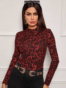 SHEIN Clasi Capa base de 3 piezas con cuello alto y manga larga versátil para mujer - Multicolor - Ver 7