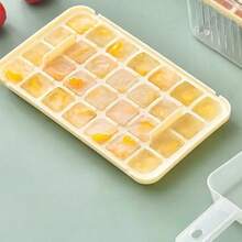 1个带盖硅胶冰格，可重复使用，DIY冰箱制冰器 - 彩色 - 查看 8