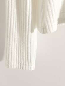 SHEIN Franclia Franclia White Knit Poncho Cape 2 In 1 Women's T-Shirt, Maija Fall Winter 2025 Women Maija - White - View 6