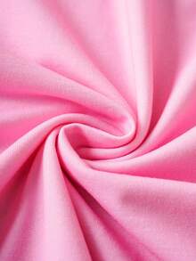 SpongeBob SquarePants | SHEIN Tween Girl Cute Cartoon Pattern V-Neck Long Sleeve T-Shirt, Pink - Multicolor - View 6