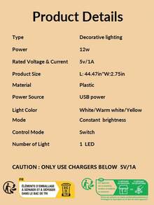 1 pieza Lámpara de escritorio para oficina en casa, lámpara de mesa moderna con control táctil para sala de estar, lámpara de escritorio LED con luz nocturna - Multicolor - Ver 5