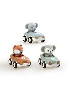 MINKOJA Inertia Sliding Animal Cars With Detachable Soft Silicone Parts Sensory Fidget Toys Color Recognition Training Stress Relief Play Parent Child Interaction Christmas Birthday Gift For Kids Educational Learning Toys - Multicolor - View 9