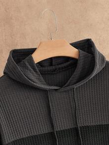 Manfinity NXTstreet Áo hoodie nam dài tay dáng rộng, chất liệu tốt, kiểu dáng casual, chất liệu dệt kim, phối nhiều mảnh, vai rớt, có mũ. Áo hoodie nam, áo len nam, áo chui đầu nam, áo hoodie nam. - Nhiều màu - Xem 4