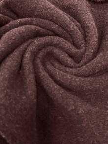 Franclia New Elegant Stylish Turtleneck Pullover Sweater With Cloak Design For Women, Autumn/Winter - Coffee Brown - View 3