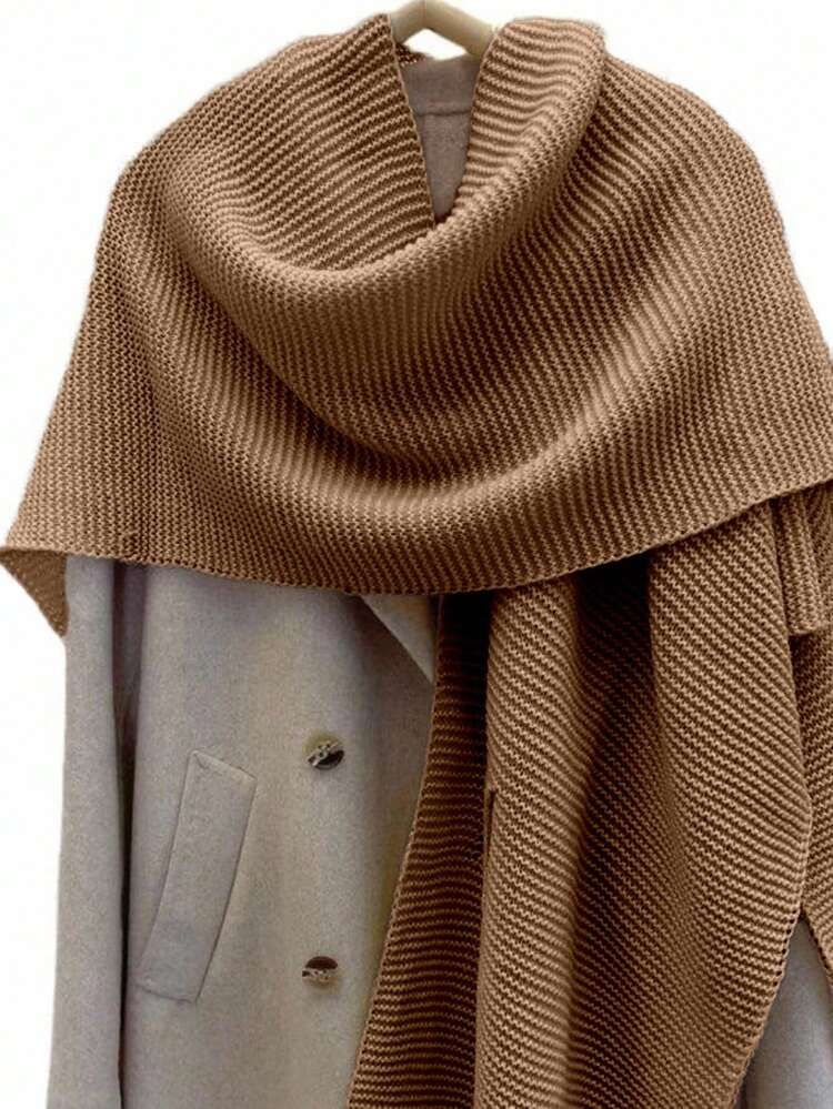 EMERY ROSE Women's Fashionable Casual Shawl Collar Cardigan, Autumn/Winter - Brown - View 5